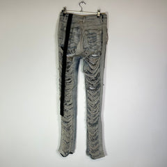 Rick Owens DRKSHDW Shredded Detroit Cut Denim Jeans