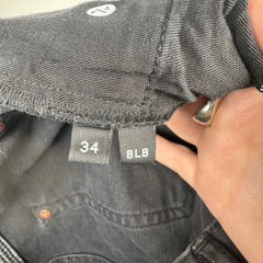 Purple Black Jeans Size 34