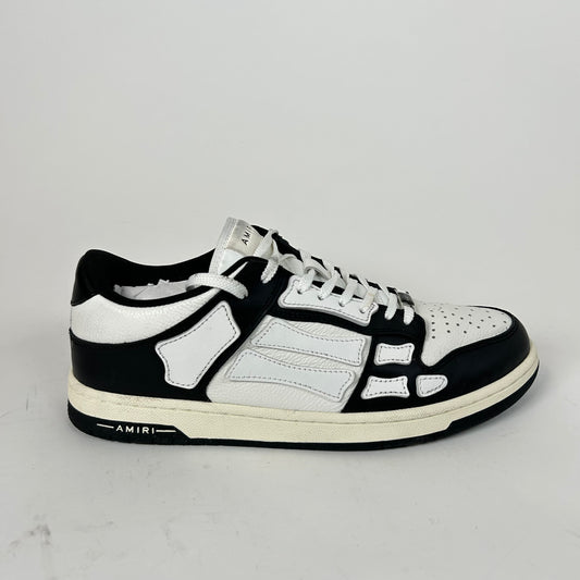 Amiri Black/White Skel Low-Top Sneaker Size 44