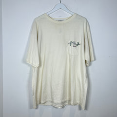 Bode Sequin Applique White T-Shirt Size XL