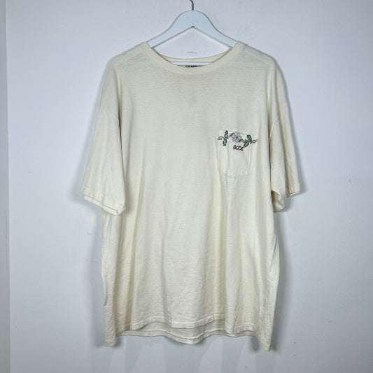 Bode Sequin Applique White T-Shirt Size XL