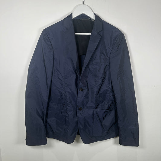 Prada Thin Nylon Navy Blazer Size M