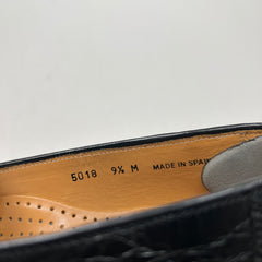 Maus & Hoffman Black Crocodile Loafers Size 9.5