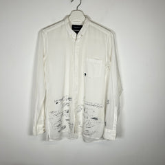 Miharayasuhiro White Equations Button Up Size S