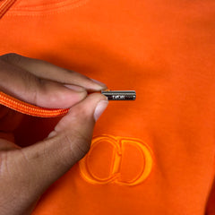 Dior Orange CD Icon Hoodie Size M