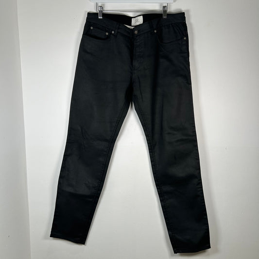 Givenchy Black Waxed Denim Jeans Size 36