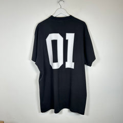 Balenciaga Grey Basketball Jersey T-shirt Size 2