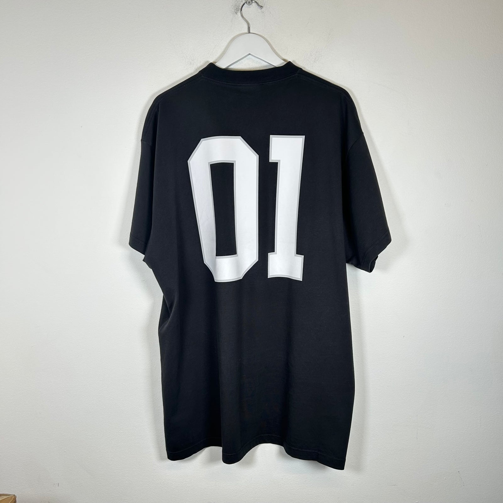 Balenciaga Grey Basketball Jersey T-shirt Size 2
