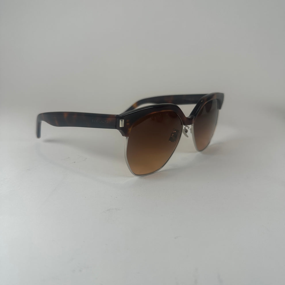 Saint Laurent Havana Tortoiseshell SL 408 001 Sunglasses