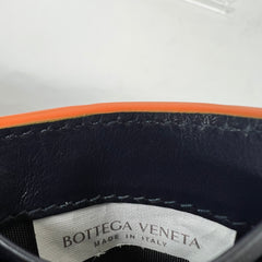 Bottega Veneta Navy/Orange Bi-Fold Wallet