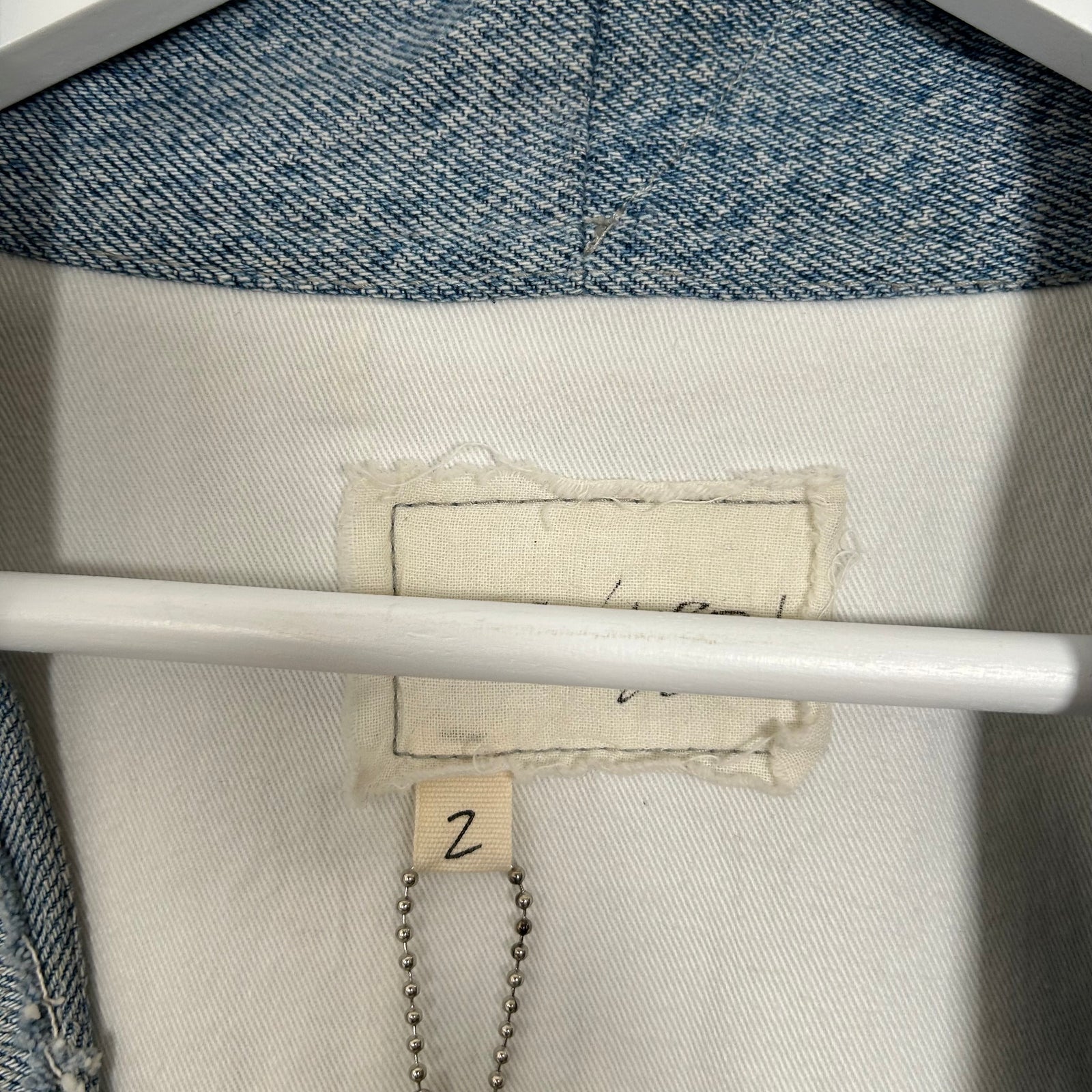 Greg Lauren Jean Patchwork GL1 Jacket Size 3