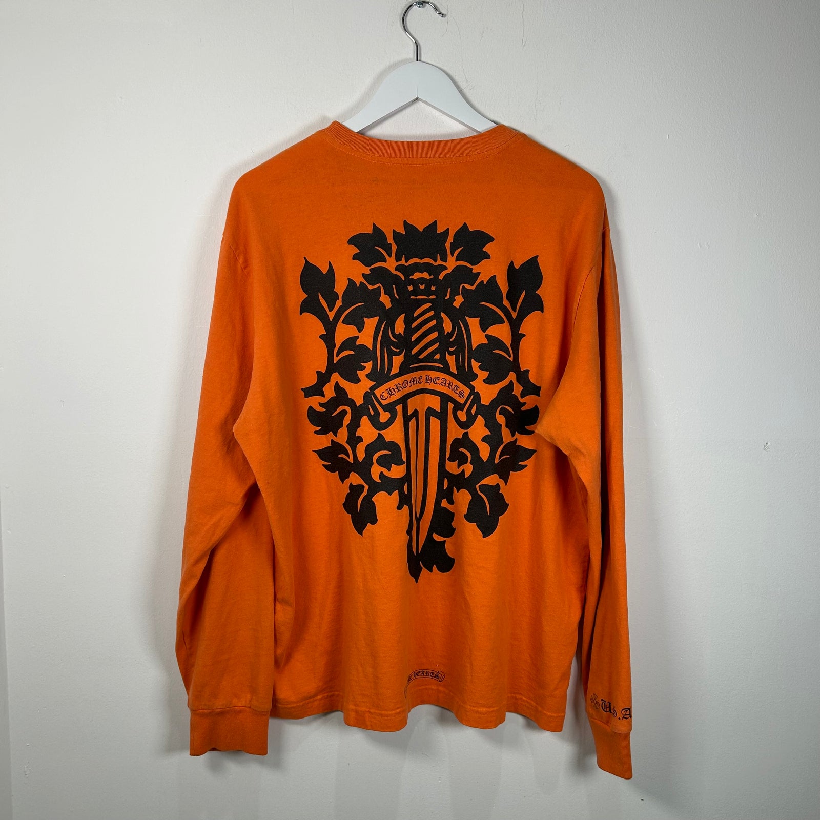 Chrome Hearts Orange Dagger Vine Longsleeve Size XL