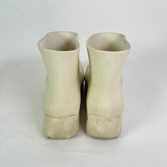 Bottega Veneta Cream Puddle Boots Size 43