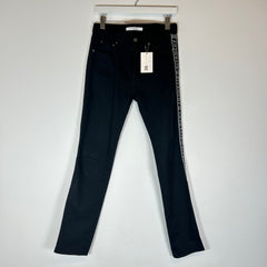 Givenchy Black Striped Logo Jeans Size 28