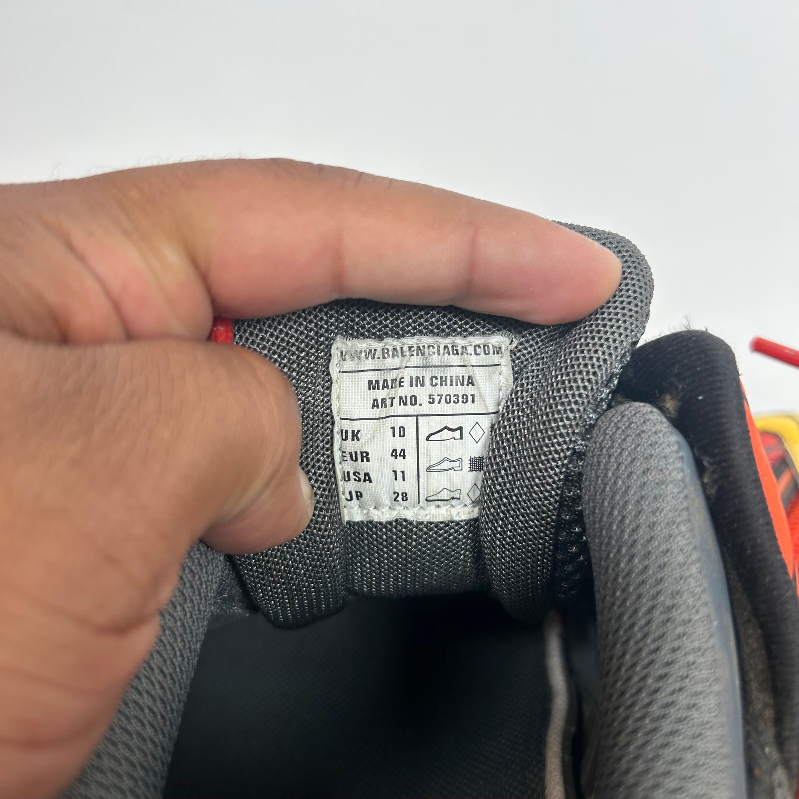 Balenciaga Orange/Yellow Track 2 Size 11
