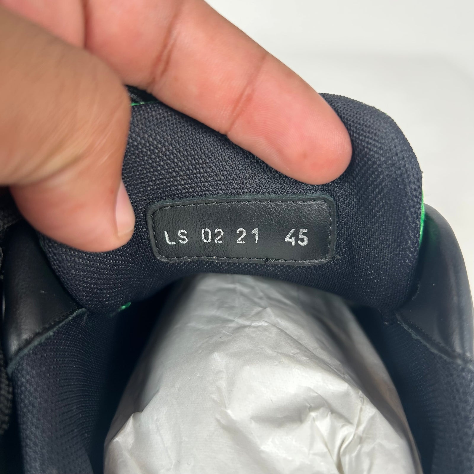 Dior B22 White/Green Sneaker Size 45