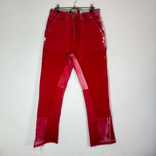 Gallery Dept Red Carpenter Flare Jeans Size 33