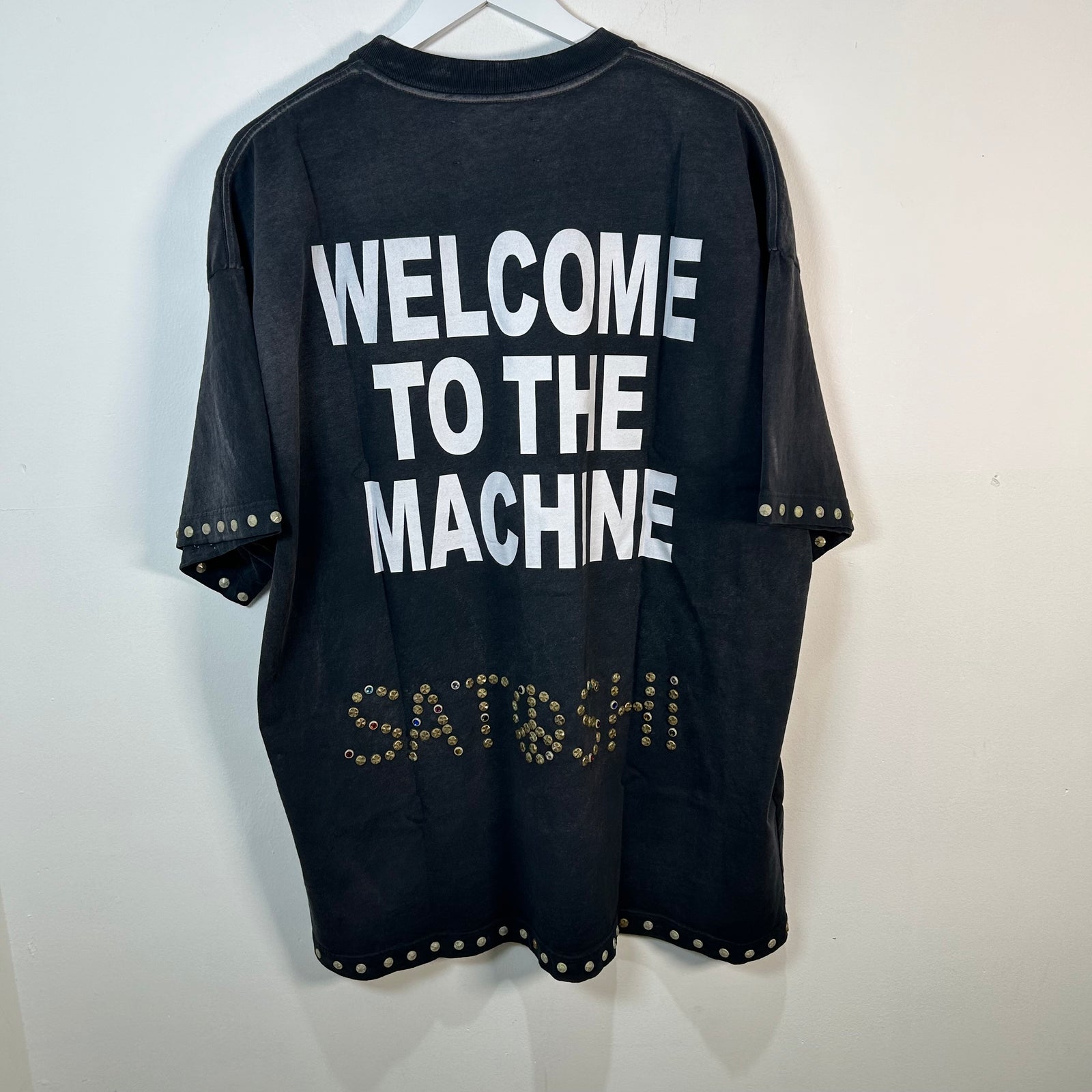 Satoshi Nakamoto 'Machine' Studded T-Shirt Size 2XL
