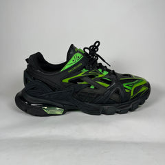Balenciaga Black/Green Track 2 Sneaker Size 45