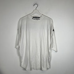 Palm Angels White/Black Logo T-shirt Size M
