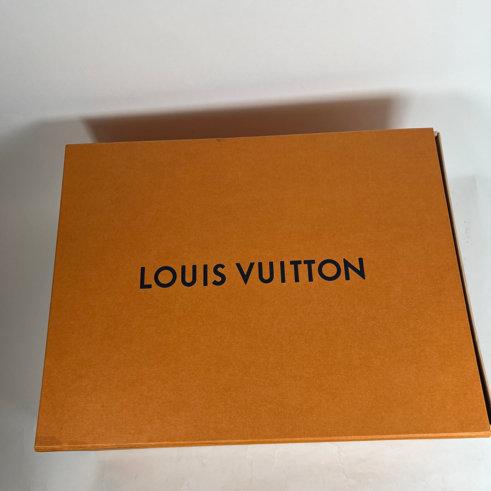 Louis Vuitton Orange Denim Monogram Trainer Size LV 9