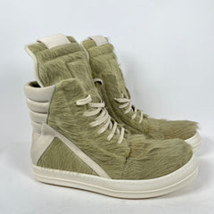 Rick Owens Dirty Acid/Milk Ponyhair Geobasket Size 42