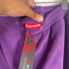 Supreme Purple Polar Fleece Pants Size M