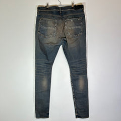 Amiri MX1 Mudwash Black Patch Jeans