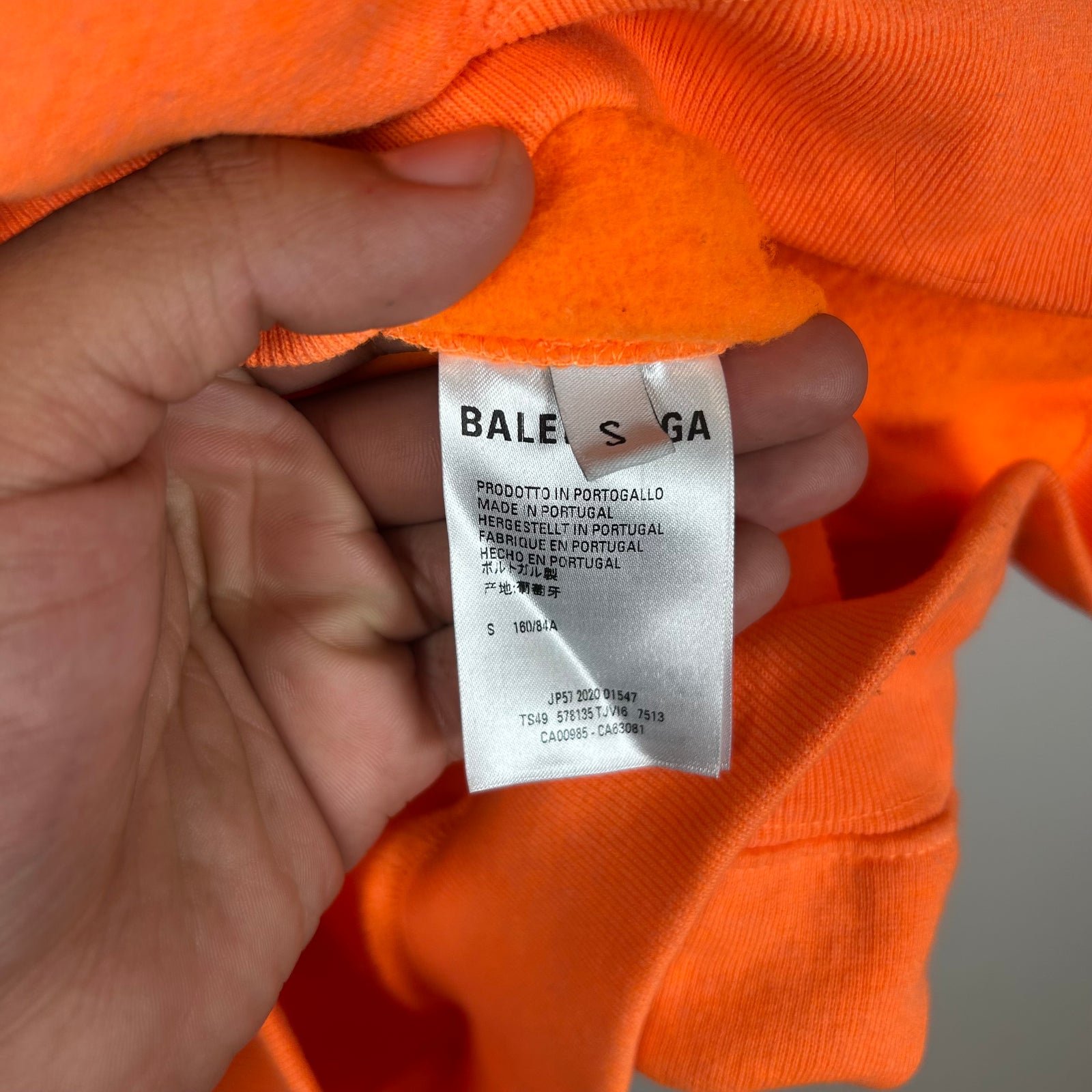 Balenciaga Orange Languages Hoodie Size S