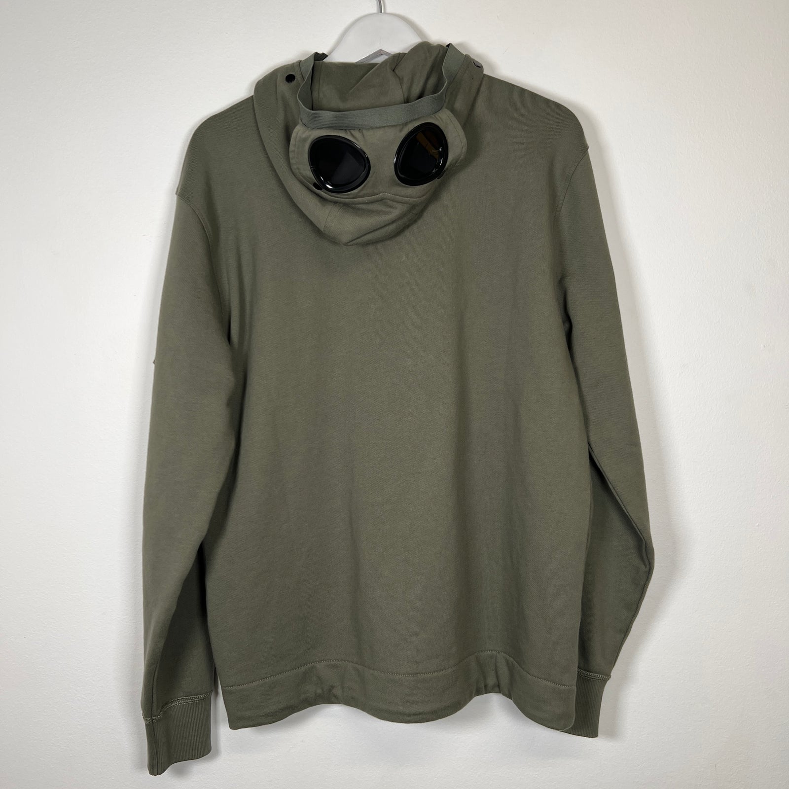CP Company Olive Zip Up Hoodie Sz L
