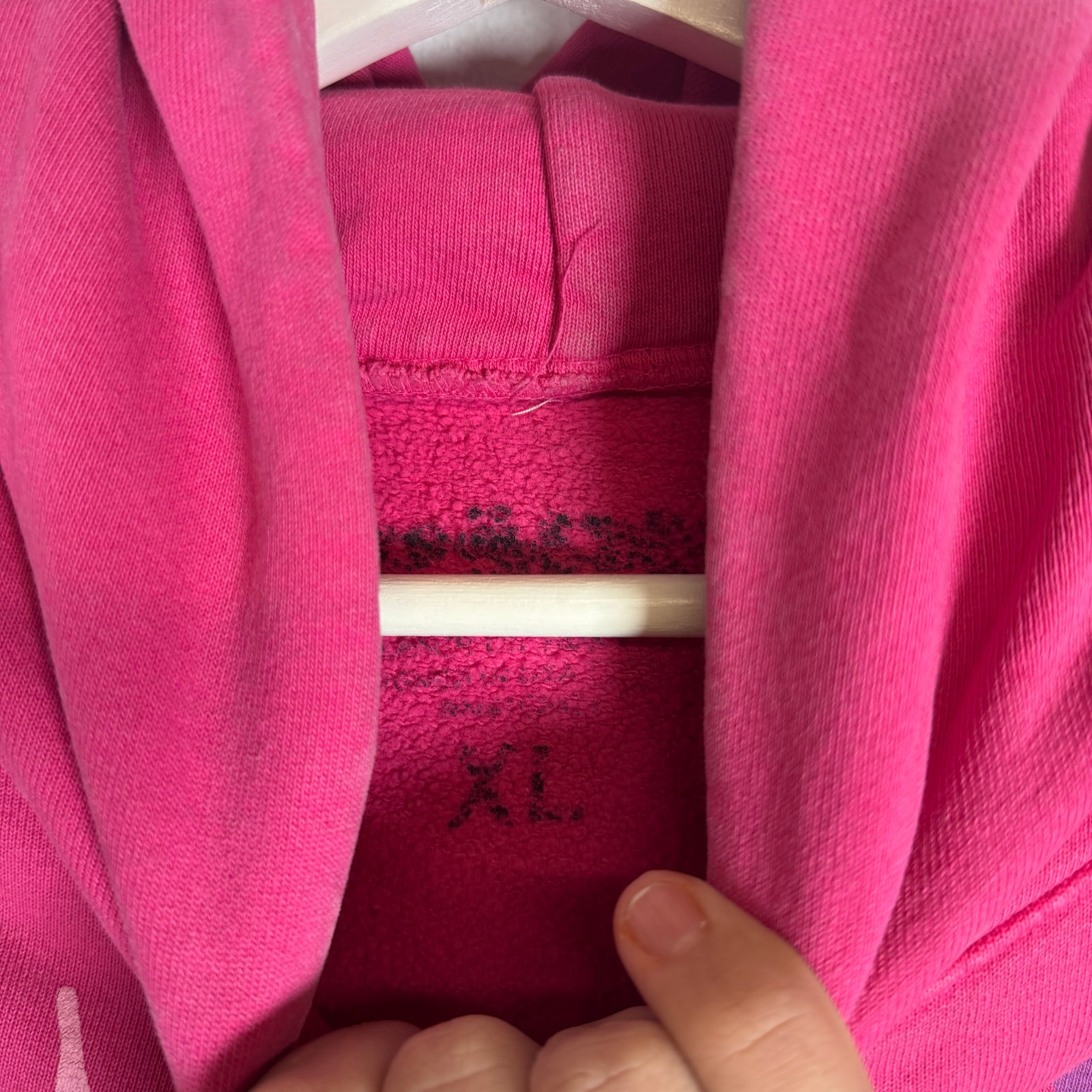 Sp5der Worldwide Pink P*NK Hoodie Size XL