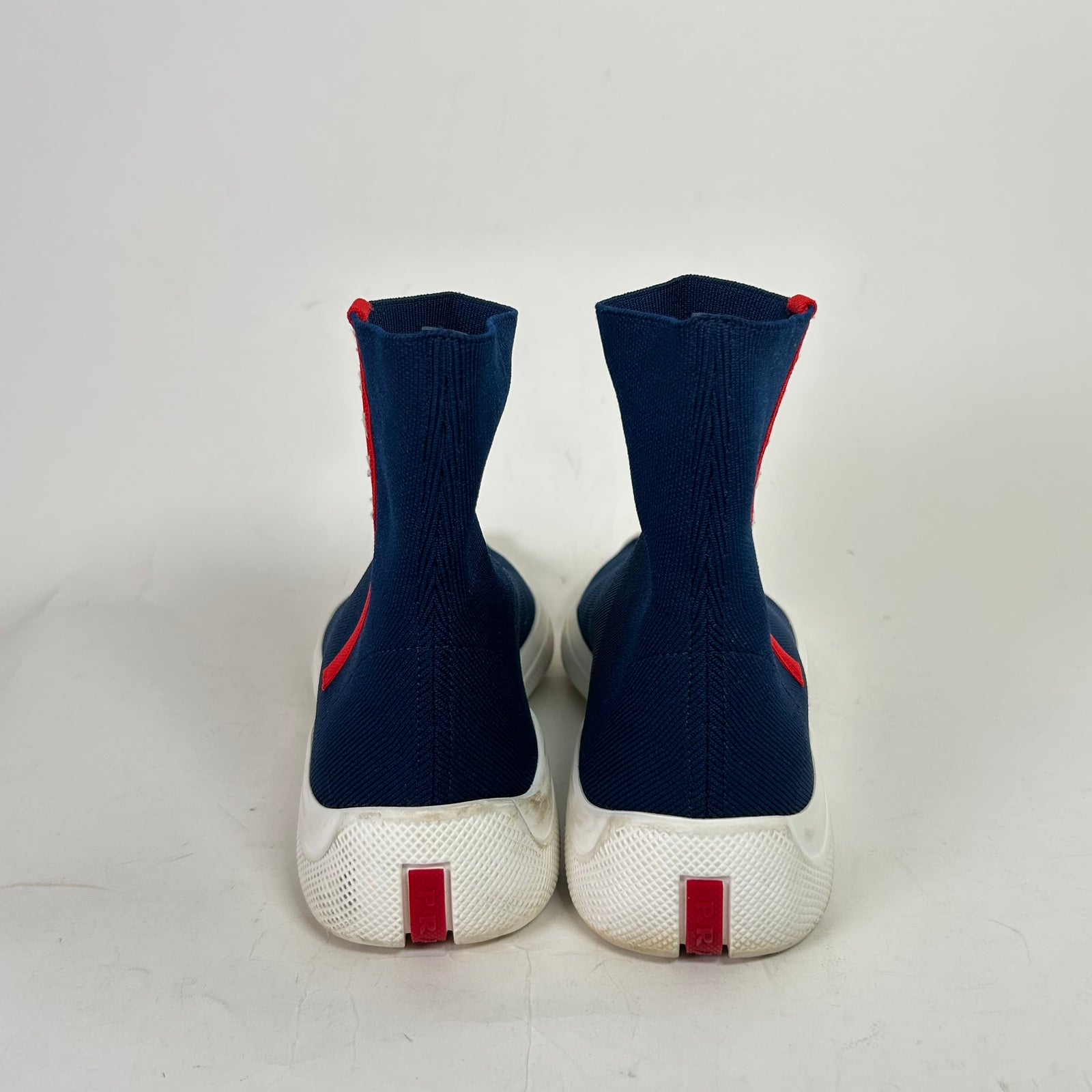 Prada Royal Blue High-Top Sock Runners