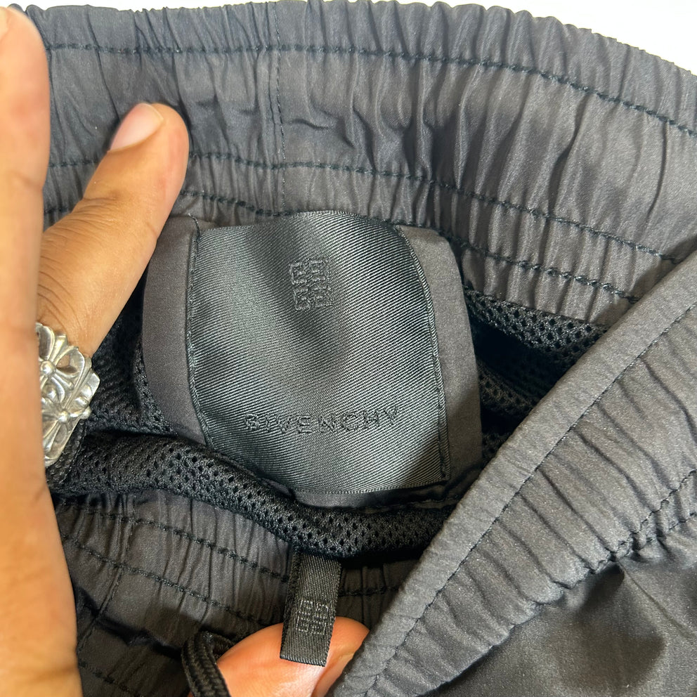 Givenchy Black Logo Nylon Shorts Size S