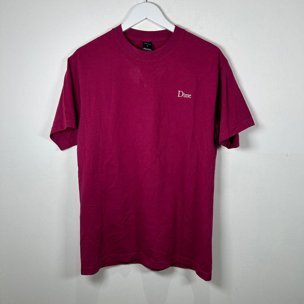 Dime Fuschia Logo T-Shirt Size M