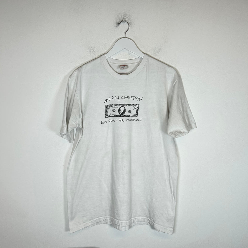 Supreme FW21 White Spend It T-Shirt Size M