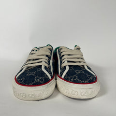 Gucci Denim GG Tennis Sneaker Size 38.5
