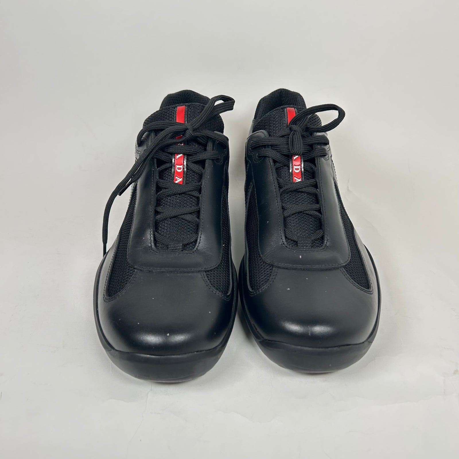Prada Black Cup Low Sneakers Size 11