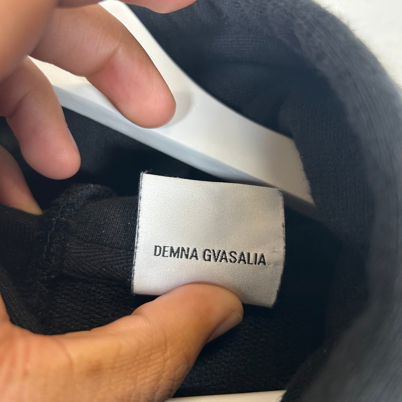 Vetements Black Antwerpen Deconstructed Hoodie Size L