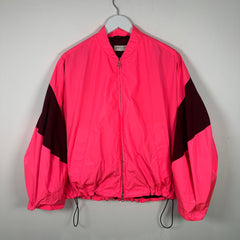 Dries Van Noten Neon Pink Cropped Windbreaker Size S