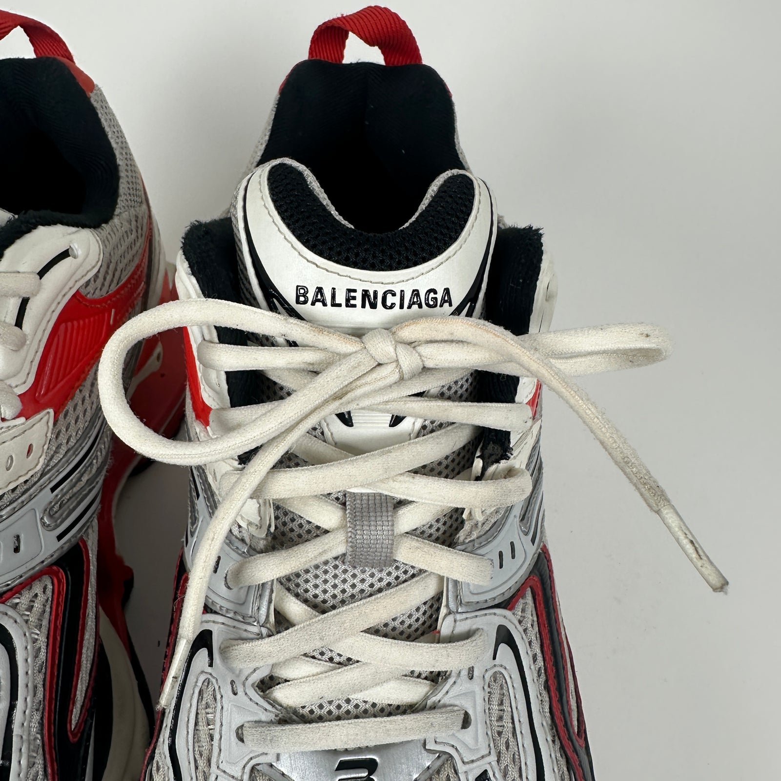 Balenciaga Red/Silver 'Xpander' Low-Top Sneaker Size 10