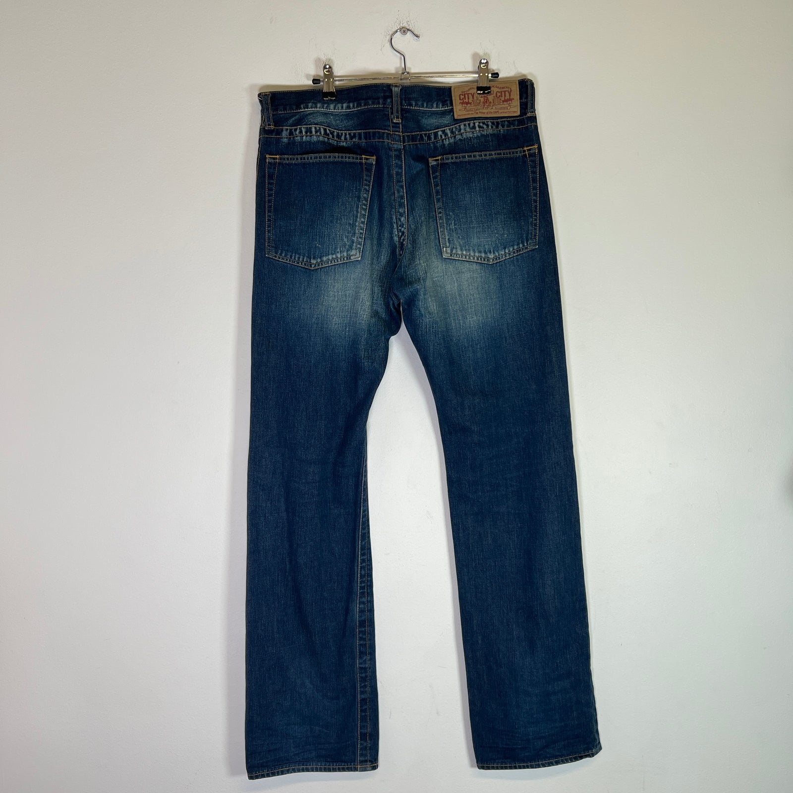 A Bathing Ape 'Twin Sta' Loose Fit Jeans Size 36