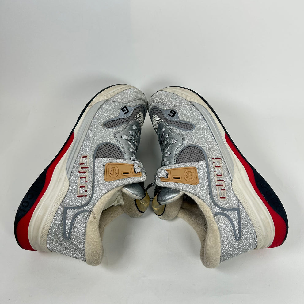 Gucci Silver Ultrapace Sneaker Size GG 9
