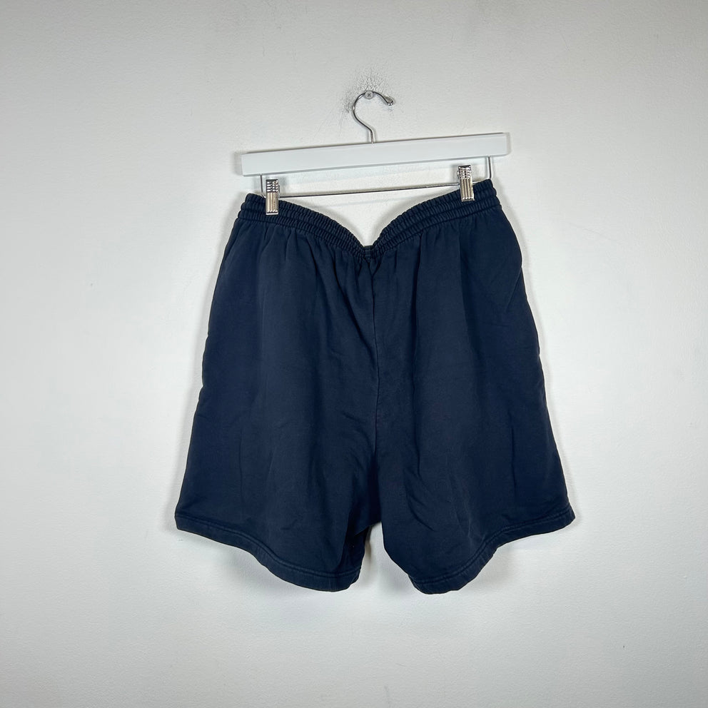Balenciaga Navy New York Sweat Shorts Size M