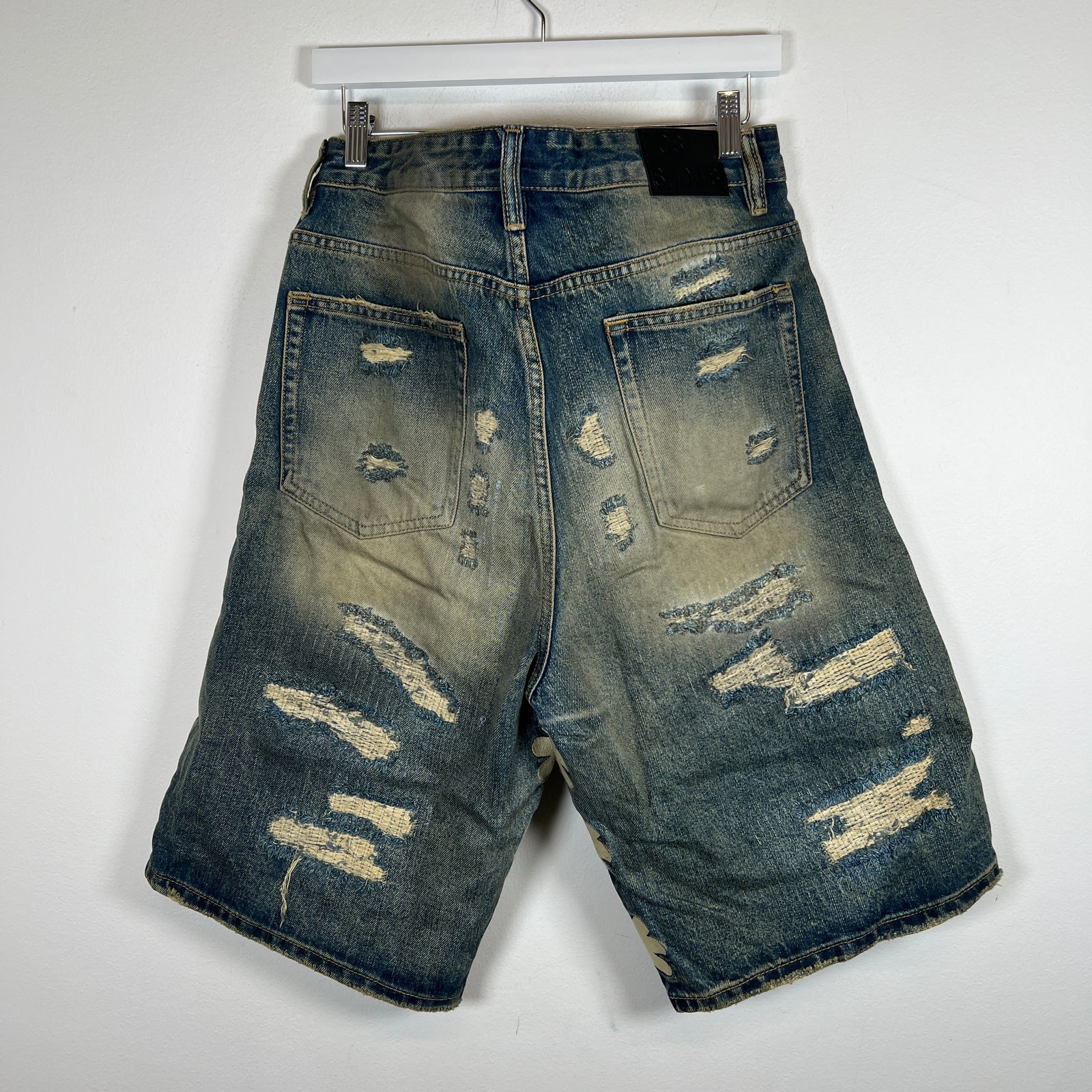 Lostshdws Distressed Denim Shorts Size 32