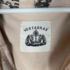 Vertabrae Grafitti Ivory Zip Up Hoodie Size L