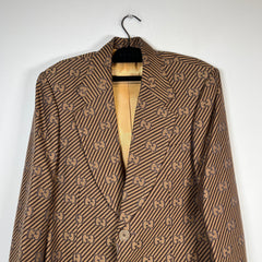 Gucci Diagonal GG Monogram Brown Suit Set