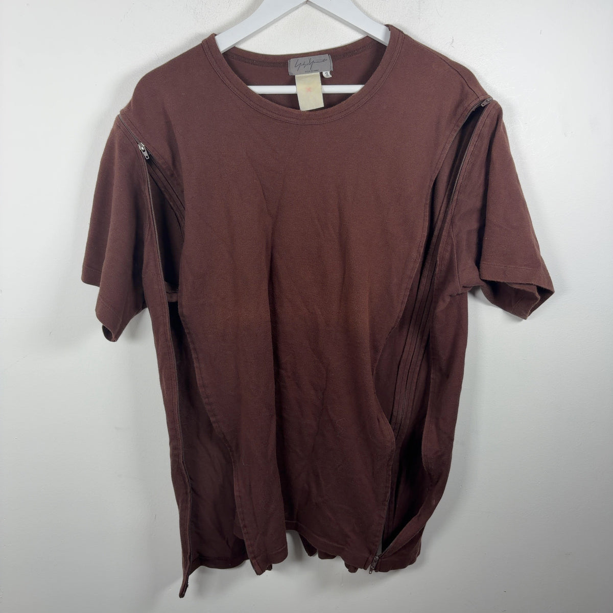 Yohji Yamamoto Zipper Hybrid T-Shirt