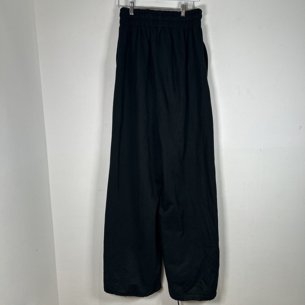 Anonymous Club Black Embroidered Logo Oversized Sweatpants Size S