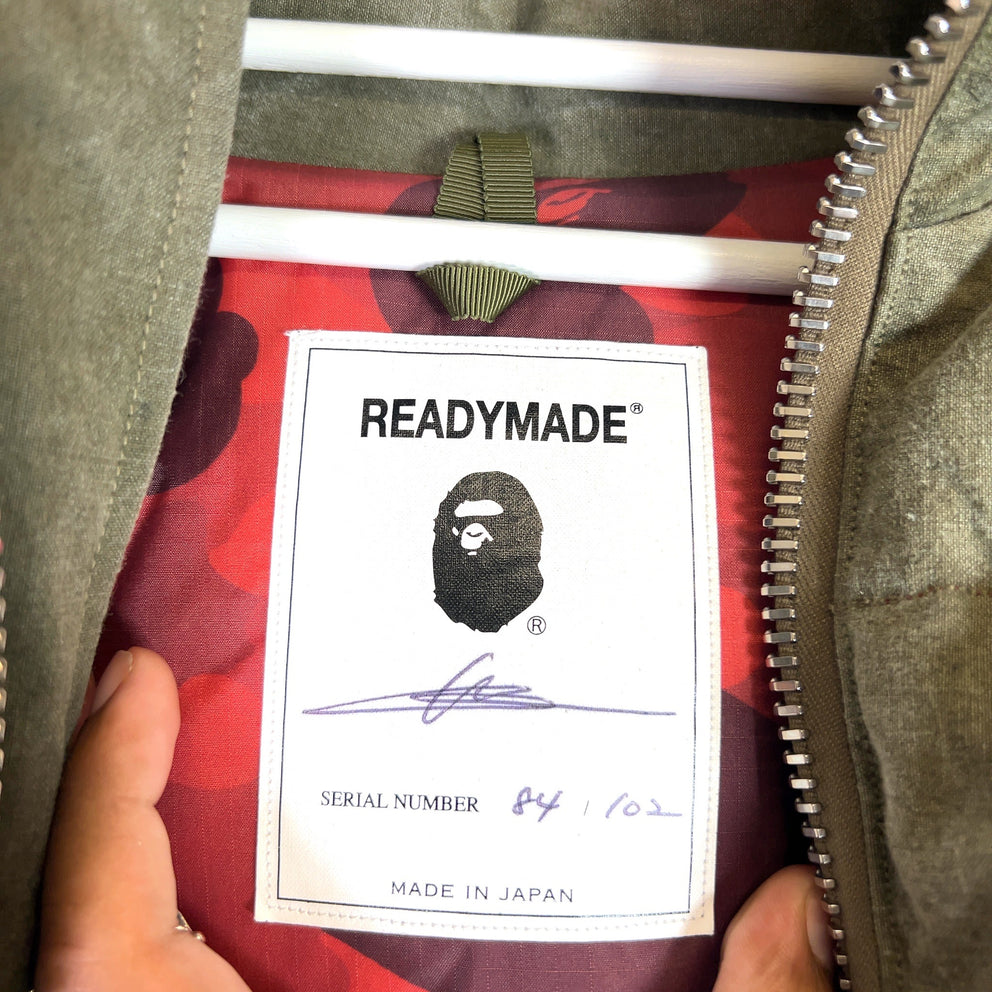 ReadyMade x Bape Tiger Shark Down Puffer Jacket