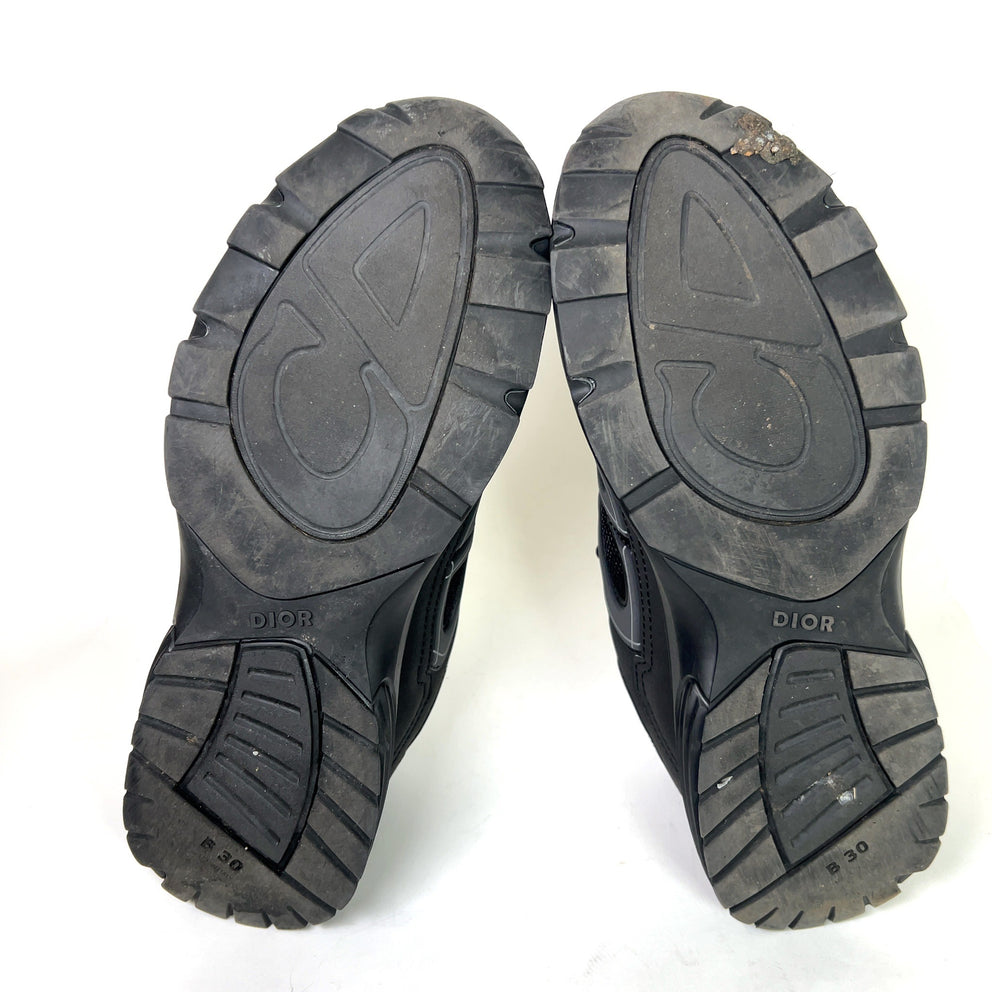 Dior B30 Triple Black Mesh Microfiber Sneakers